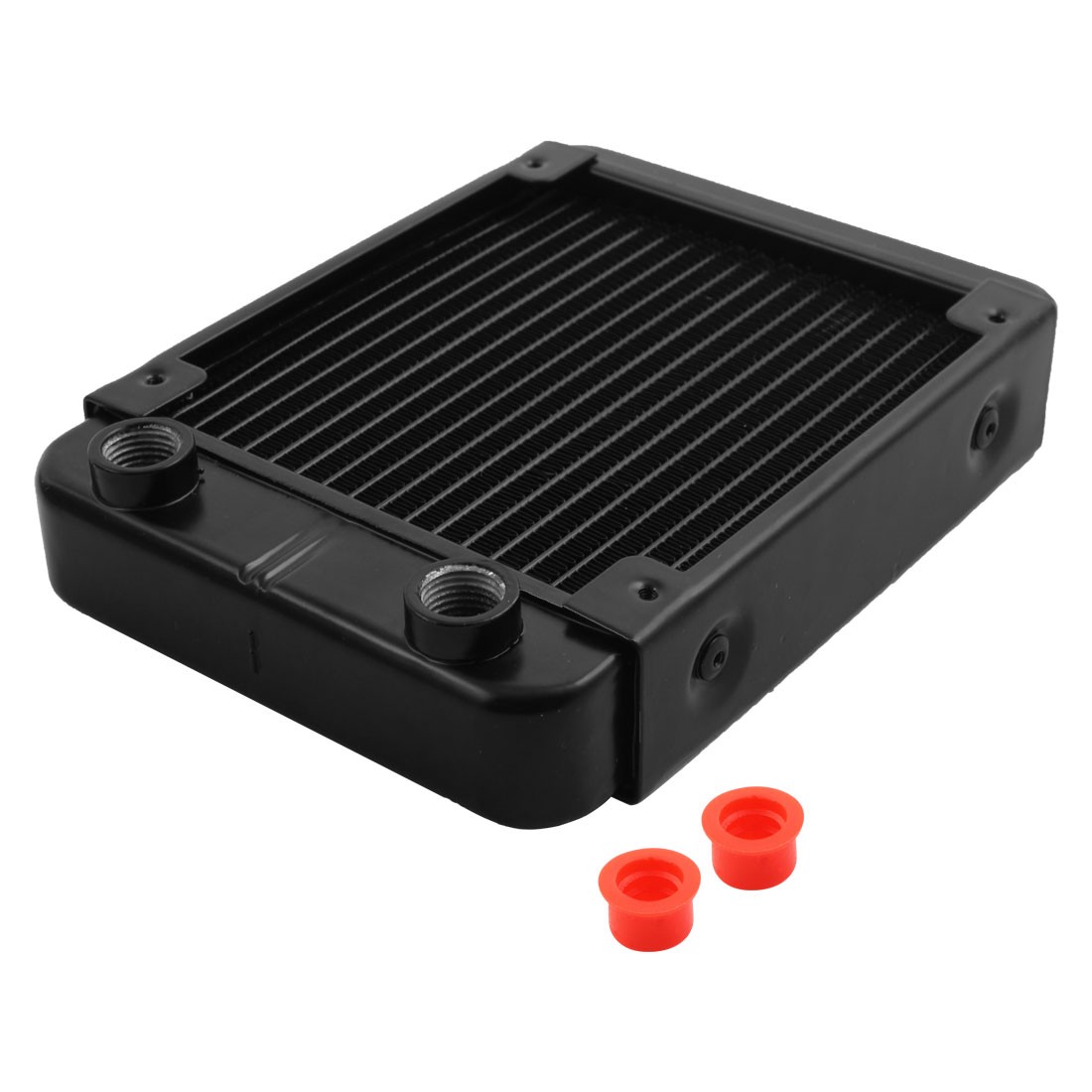 18 Pipe G1/4 Thread Water Cooling Radiator Aluminum Heat Exchanger Radiator