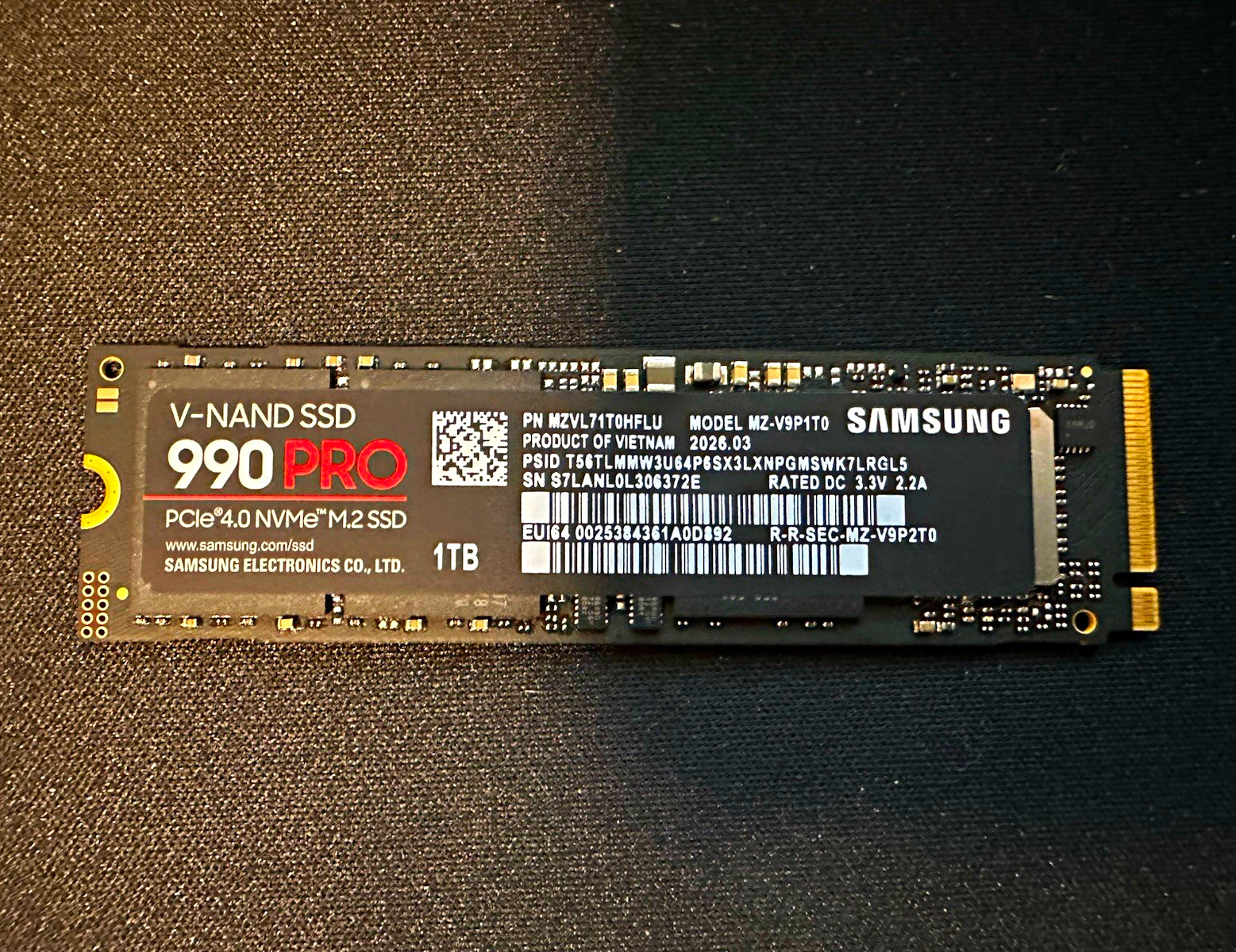 Samsung 990 PRO 1TB PCIe 4.0 NVMe M.2 2280 Internal SSD V-NAND MZ-V9P1T0 Tested