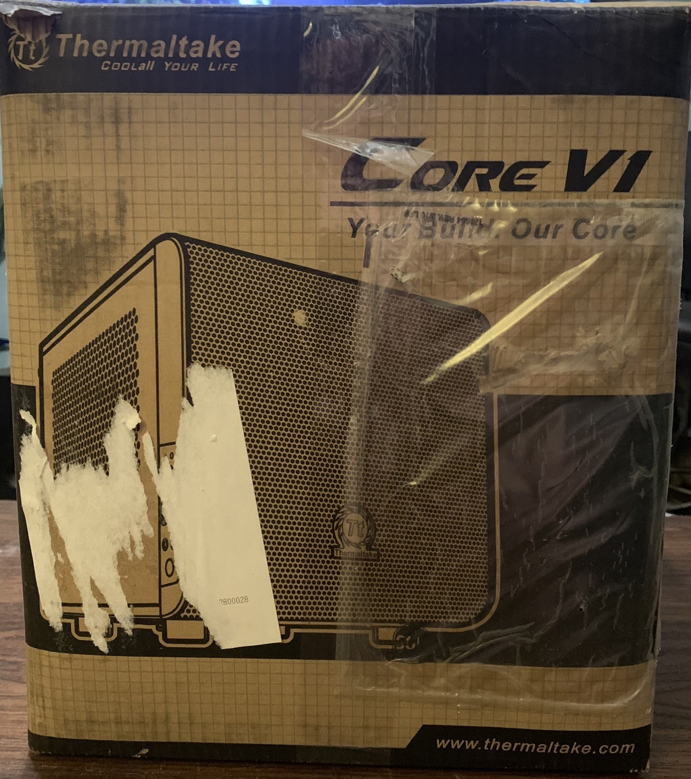Thermaltake Core V1  SPCC Mini ITX Cube Computer Chassis - Black New Old Stock