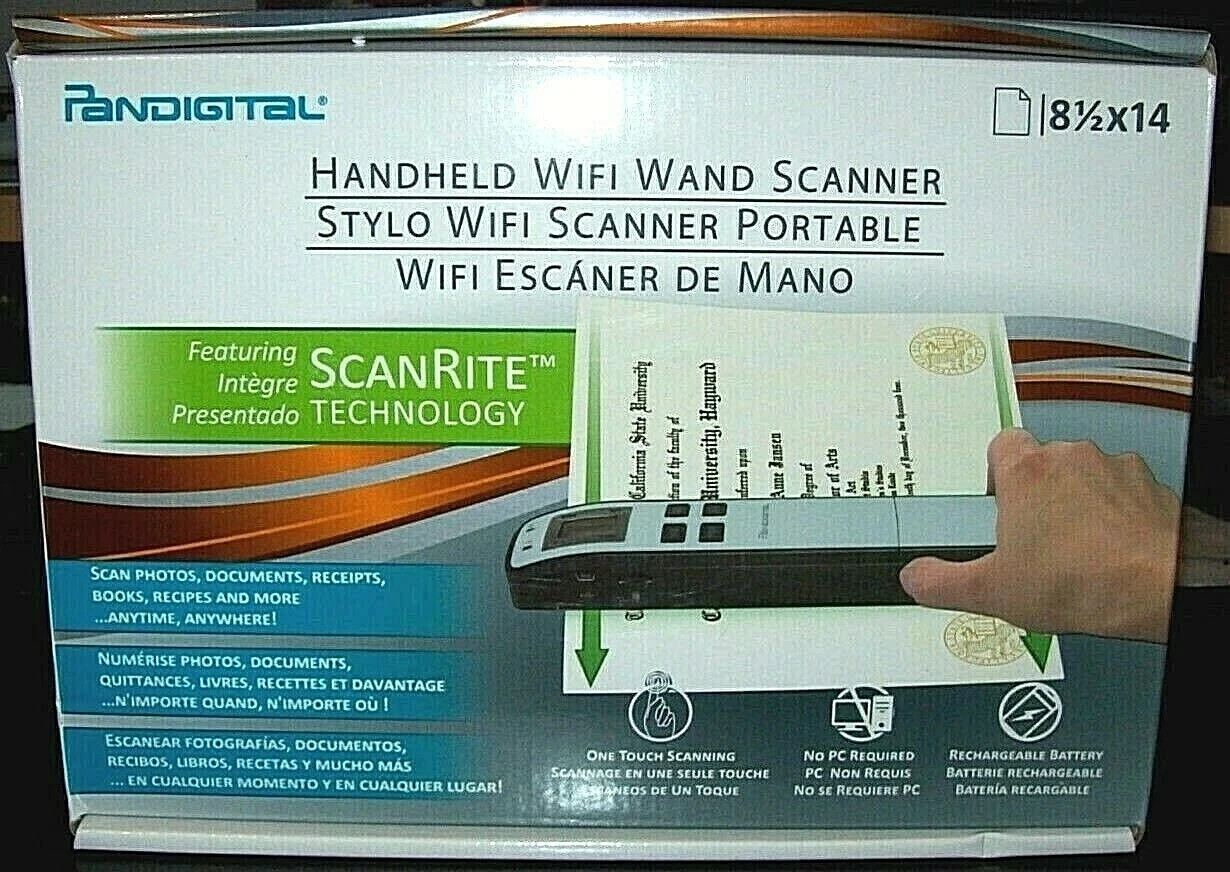 20 x NEW ~ Pandigital S8X1102PU Handheld WiFi Wand Scanner ~ 8.5"x14" ~ PURPLE