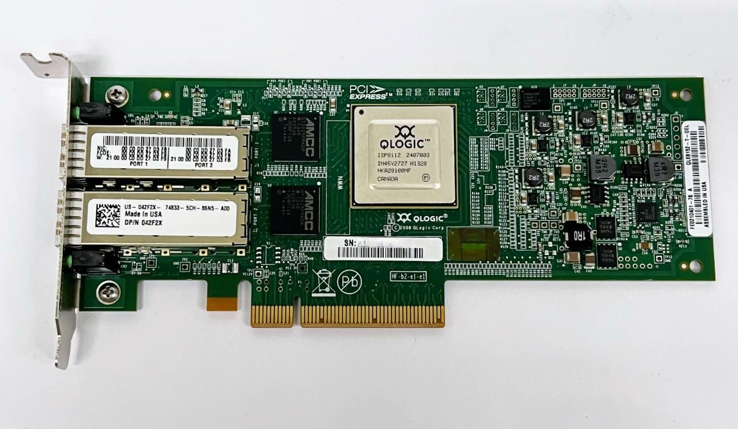 Dell QLE8152-T-DEL-SP Dual Port 10Gb SFP+ CNA PCIe Adapter