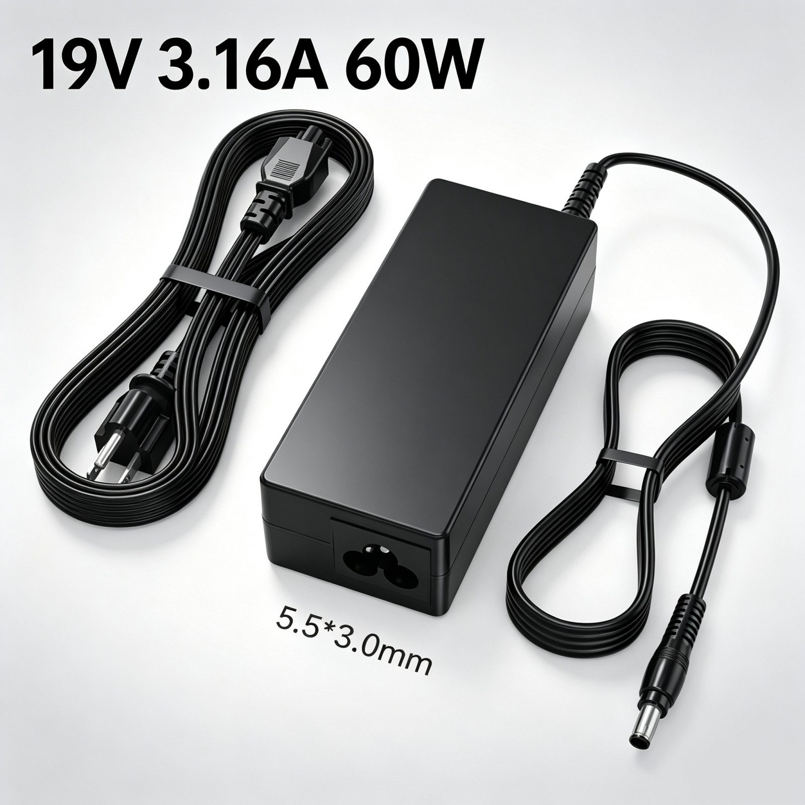 19V 3.16A AC Adapter Charger Power Supply for Samsung Laptop 5.5*3.0mm Connector