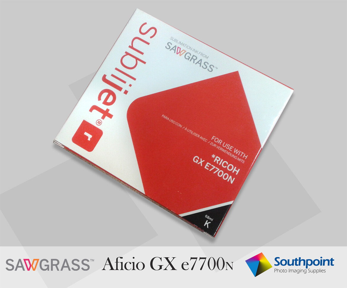 Sawgrass GX e7700n Sublijet r Extended Black Ink Cartridge 68ml 2016