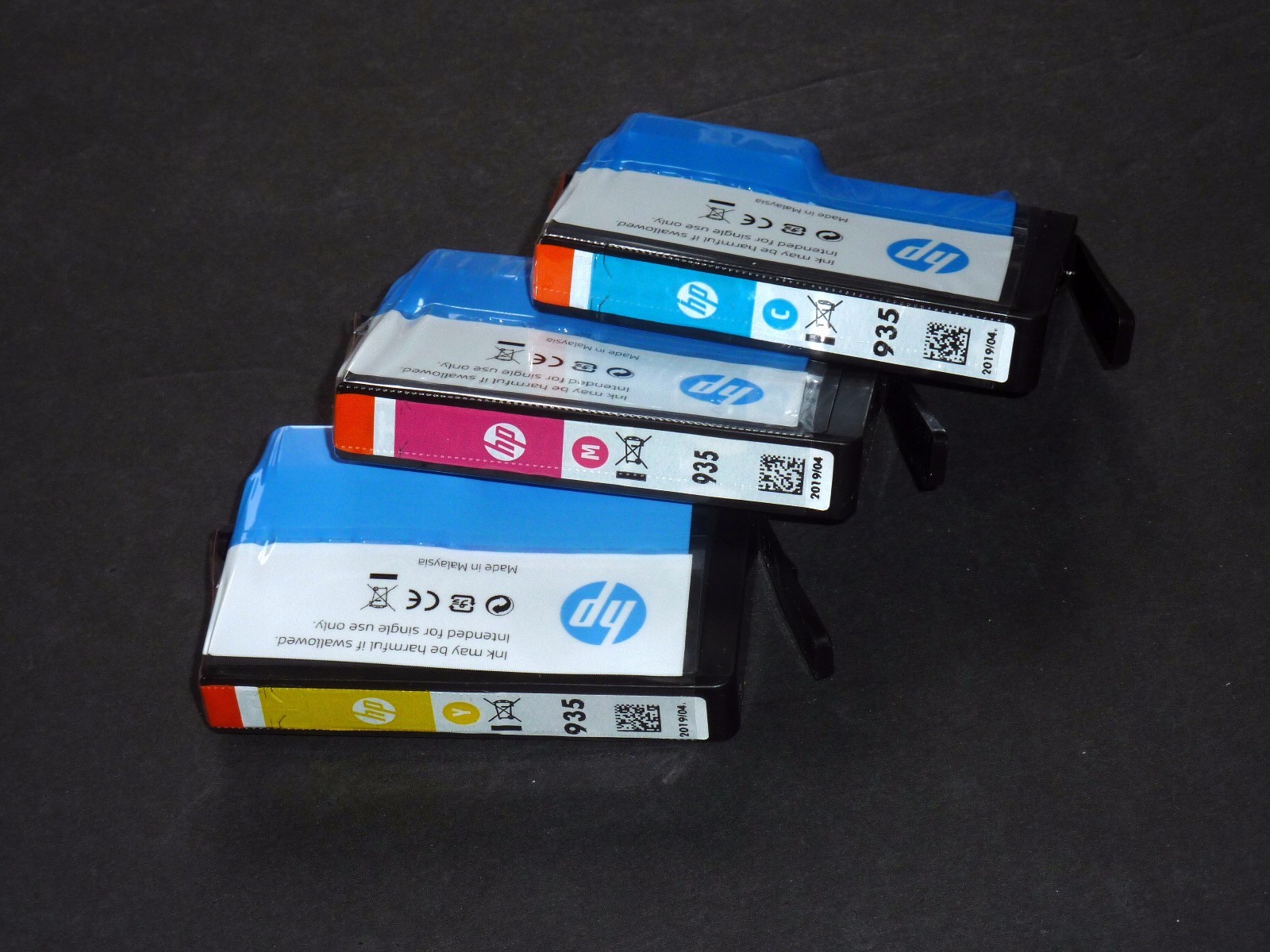 2019+ Genuine HP 935 Color Ink OfficeJet Cyan, Magenta, Yellow SEALED 