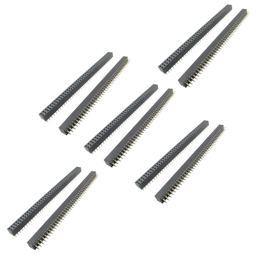 10 Pc 2x40 Pin 2.0mm Pitch Double Row Female Pin Headers Strip