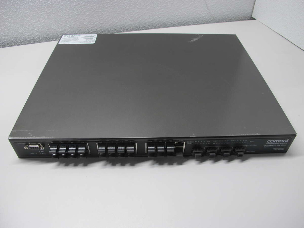 COMNET CNGE26FX2TX24MSPOE1 26-PORT GIGABIT SWITCH 2 SFP 2 GIG COMBO W/POE