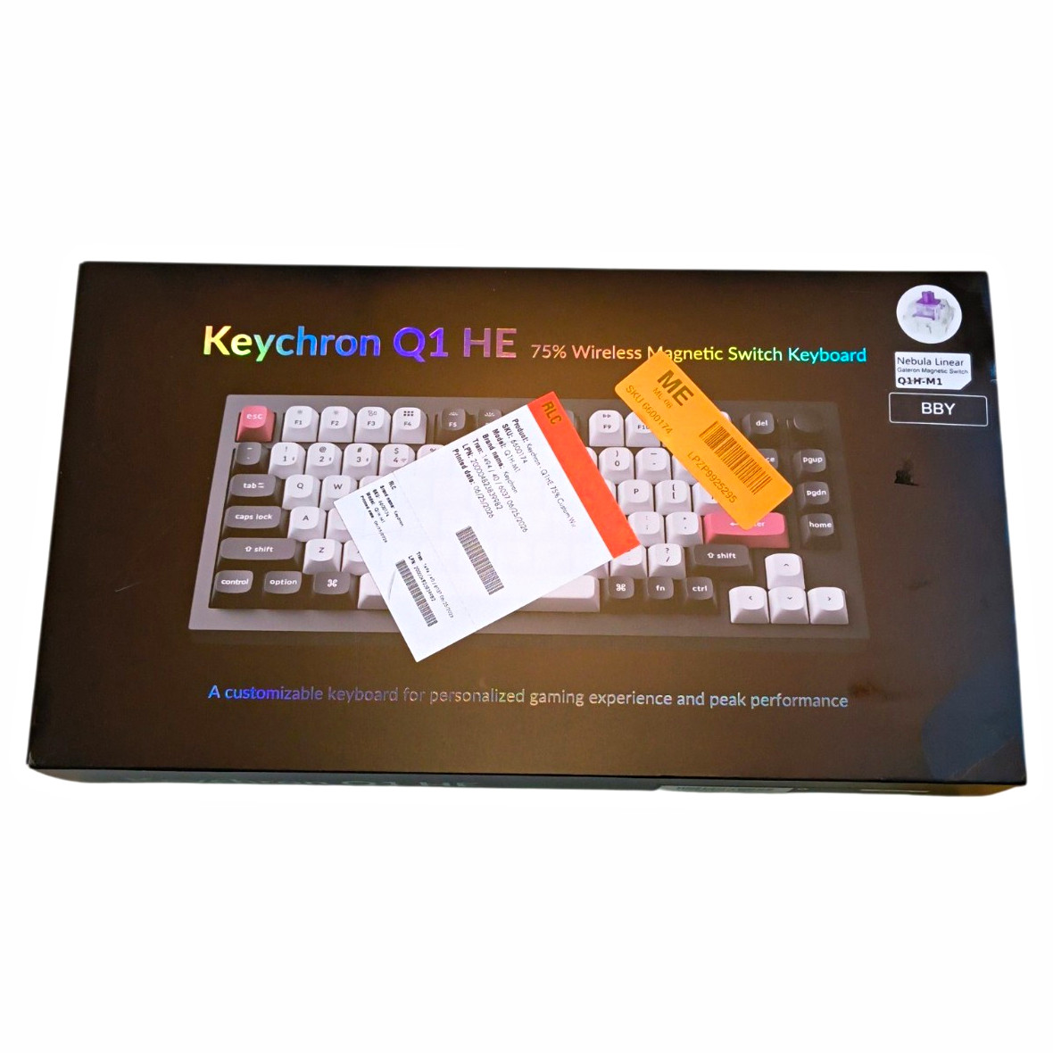Keychron Q1 HE 75% Wireless Magnetic Mechanical Keyboard QWERTY Aluminum Q1H-M1
