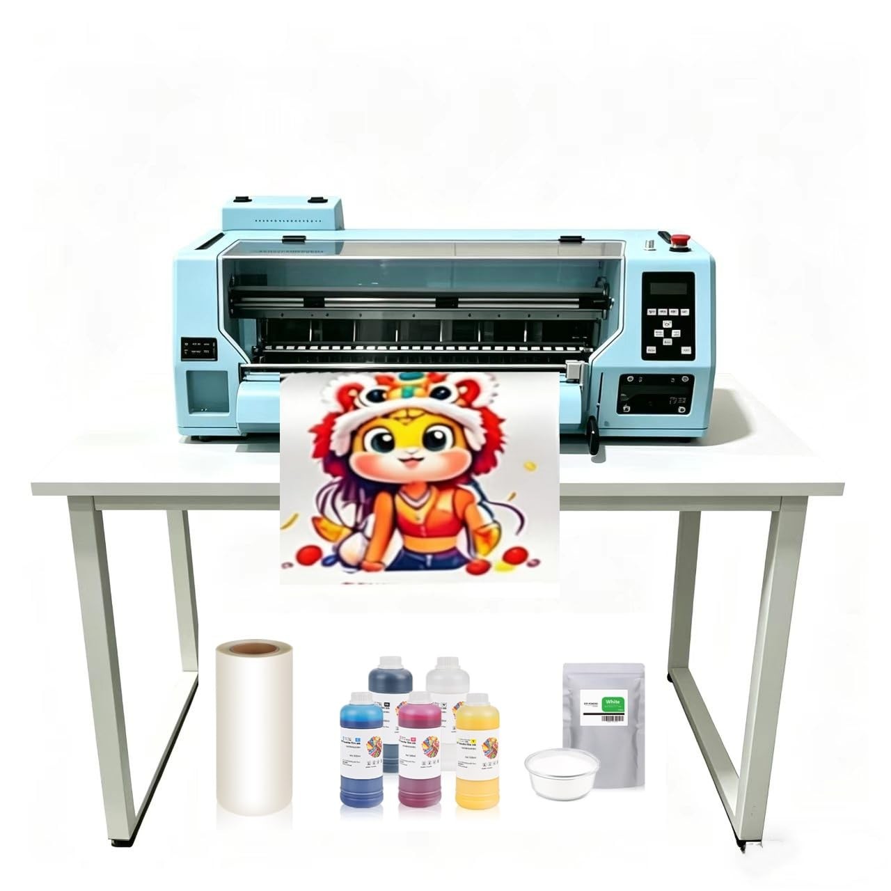 A1 60cm DTF Printer with Dual XP600 Printhead, 4X Speed Compared to L1800 1390 