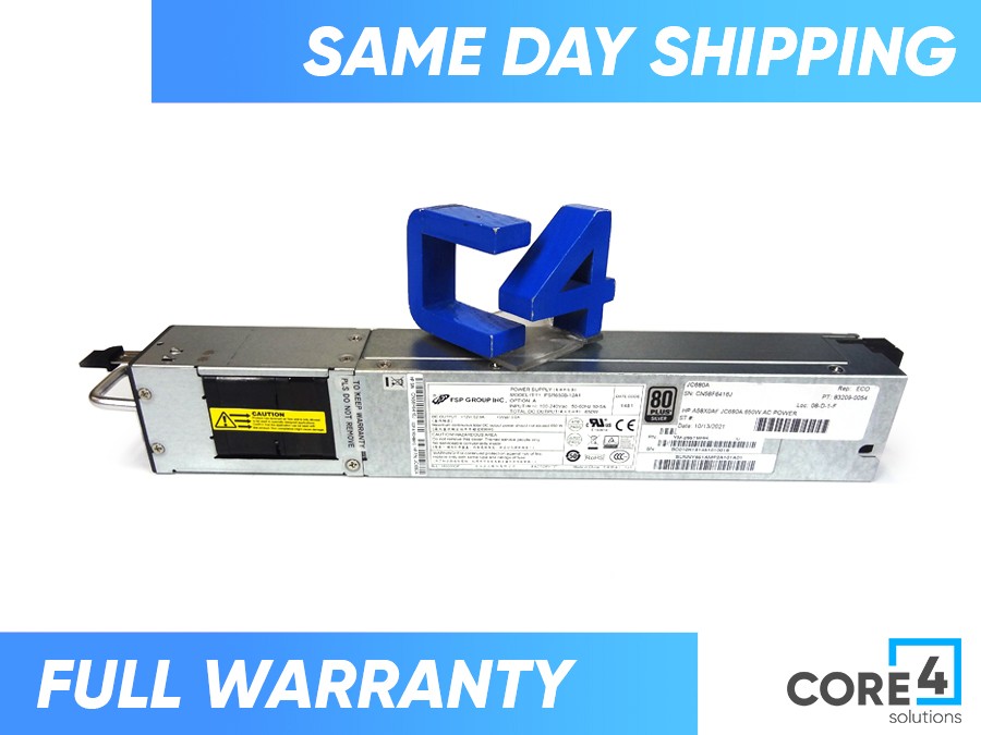 HP JC680A A58X0AF 650W AC POWER SUPPLY MODULE - JC680-61001, JC680-61101