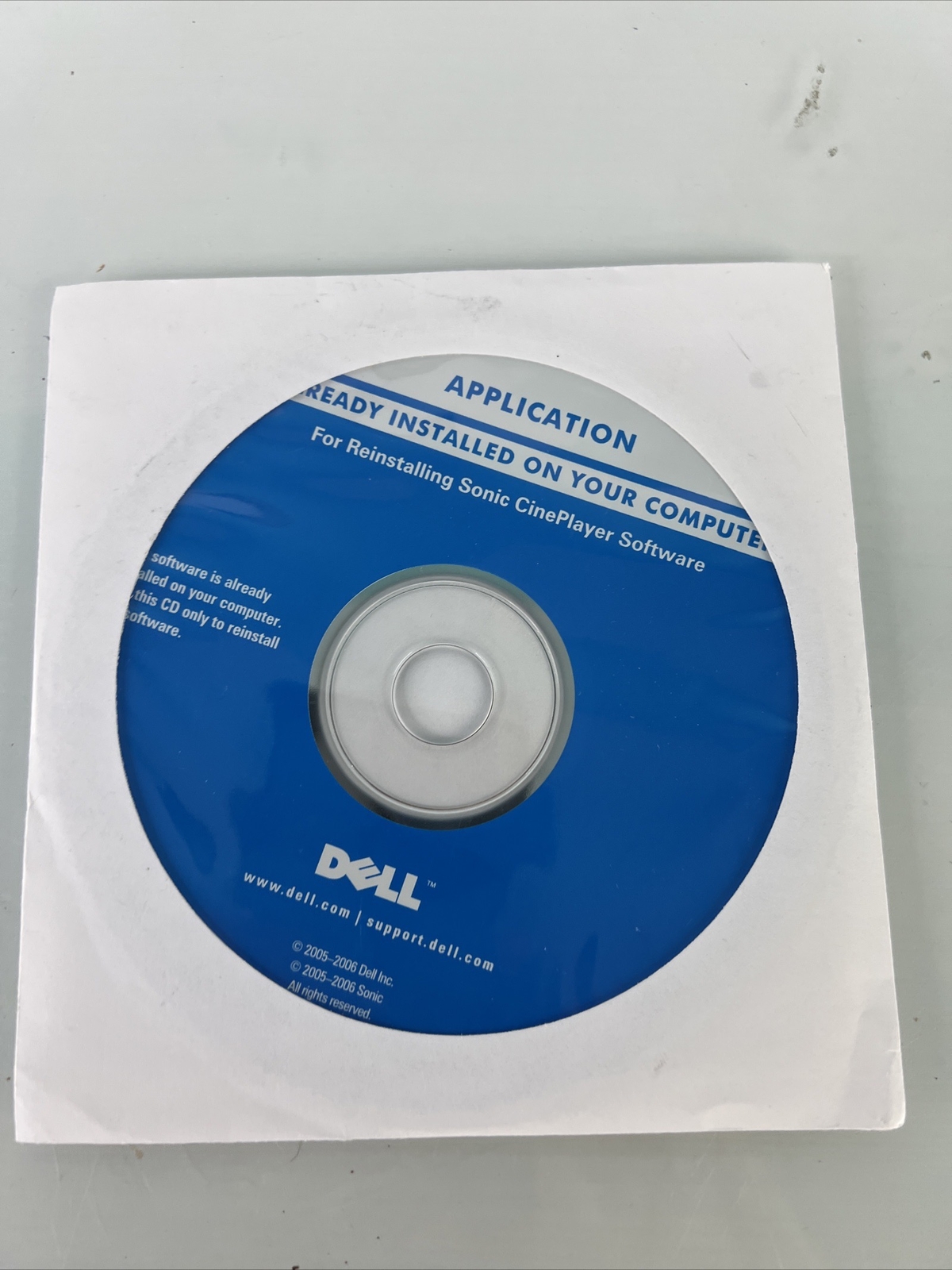 Dell Application For Reinstalling Sonic CinePlayer On Dell Computers 2005-2006