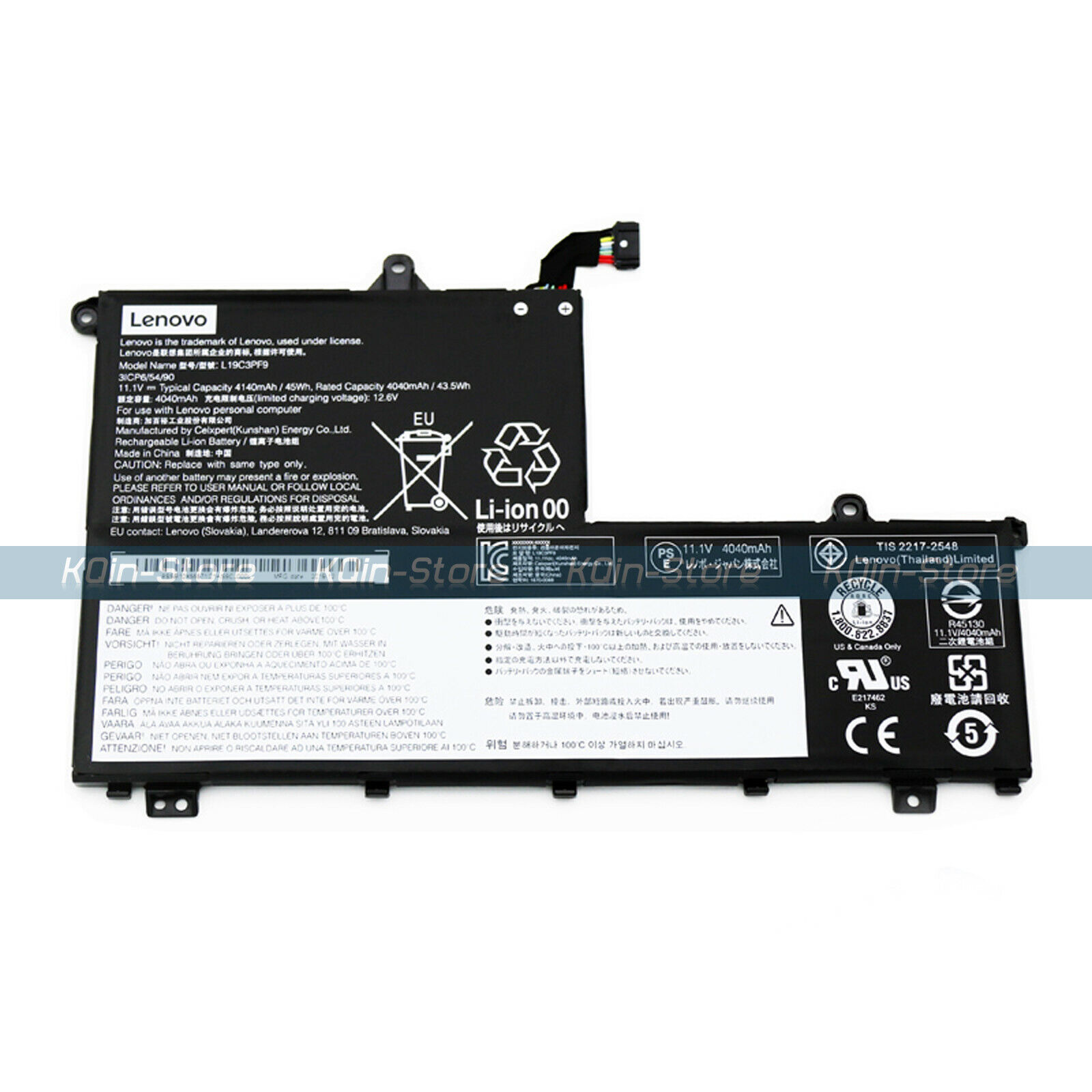 New Genuine L19C3PF1 L19L3PF1 Battery for Lenovo ThinkBook 14-IML 14-IIL 15-IIL