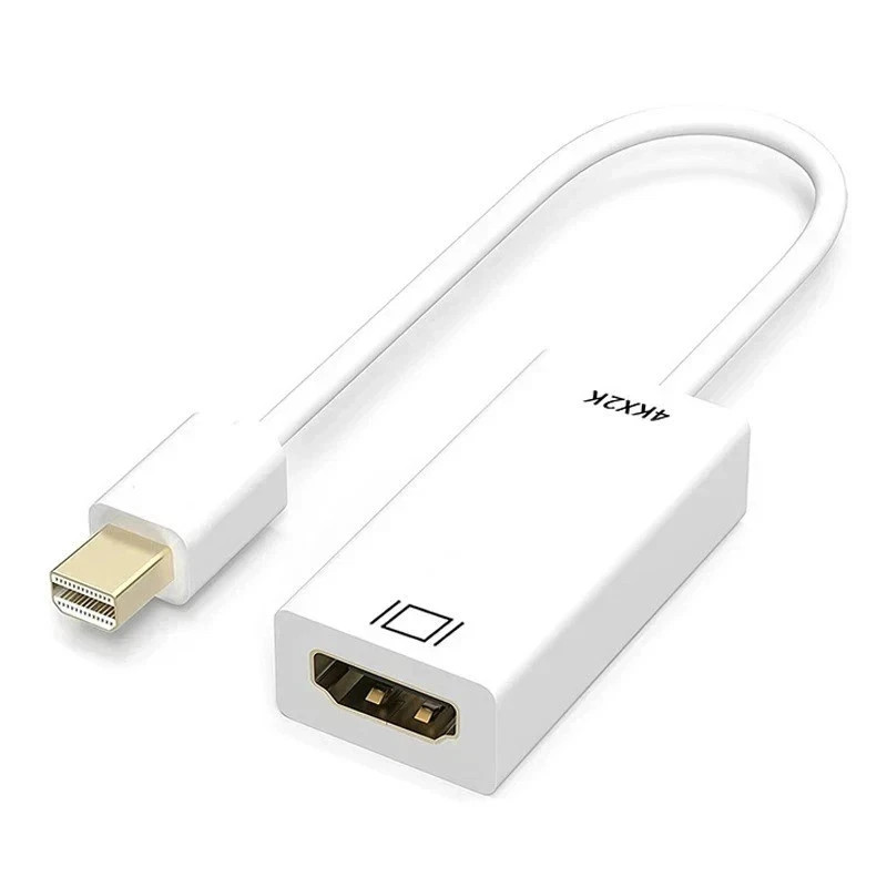 LOT 1-100 For Mini DP to HDMI Adapter Cable Thunderbolt Display Port New White