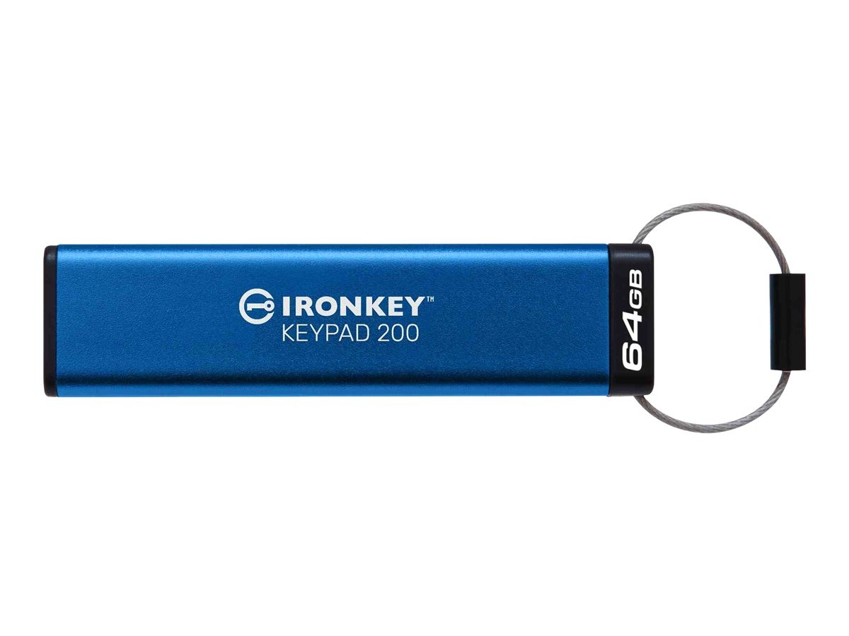 Kingston IronKey Keypad 200 USB Flash Drive USB Flash Drive 64GB 3.0 IKKP200/64GB