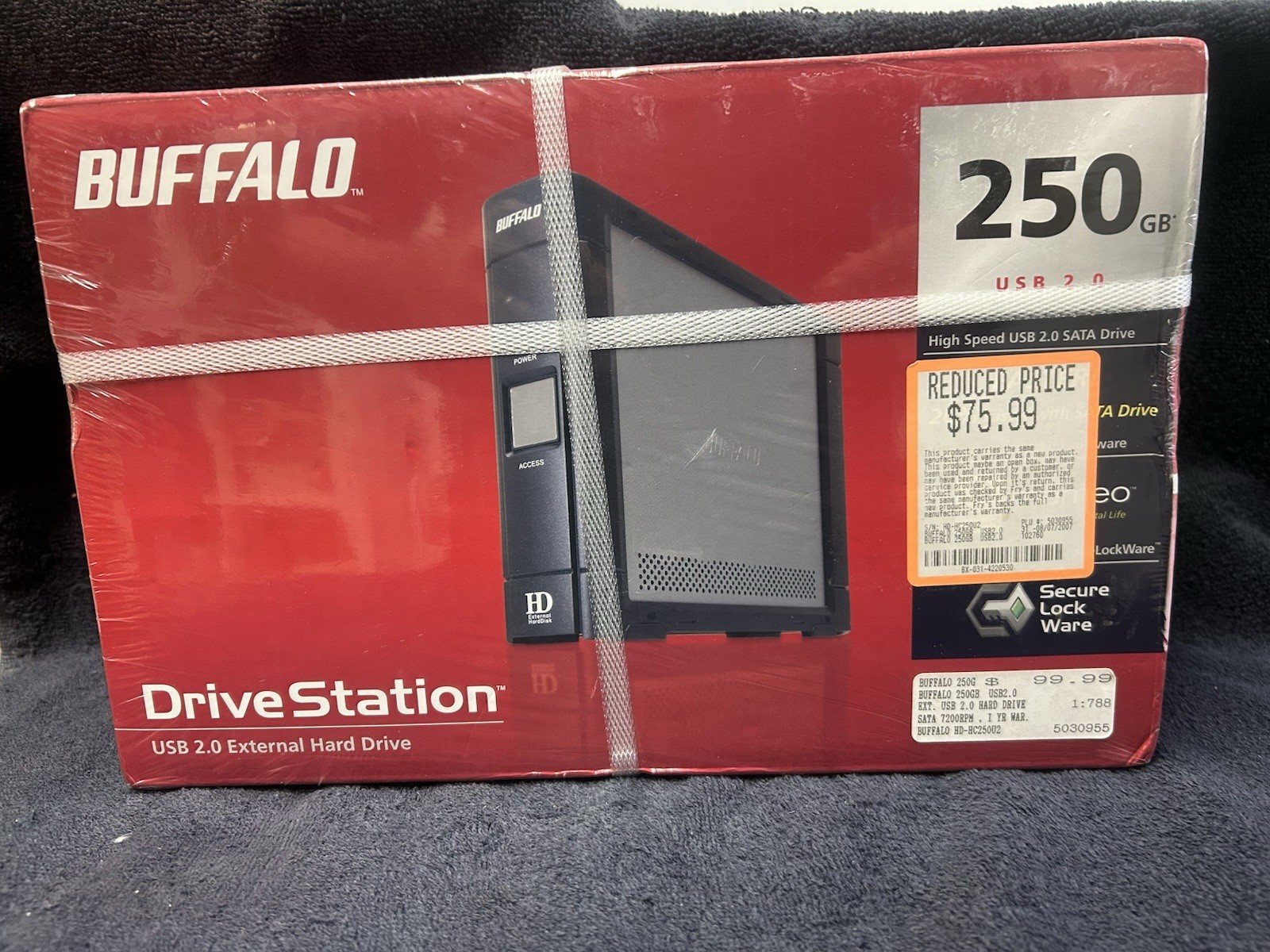 Buffalo DriveStation 250GB USB 2.0 Desktop External Hard Drive HD-HC250U2  New