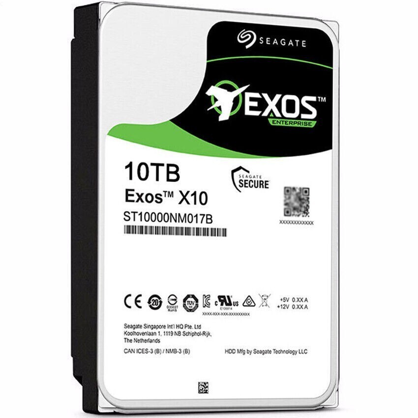90%NEW Seagate Exos 7E10 ST10000NM017B 10TB 7200 RPM 256MB Cache SATA 3.5"