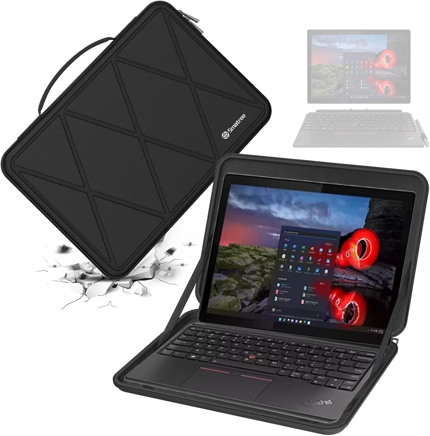 Protective Sleeve Case for Lenovo 500e/500w/300w Gen 2/3, 12.3" ThinkPad X12