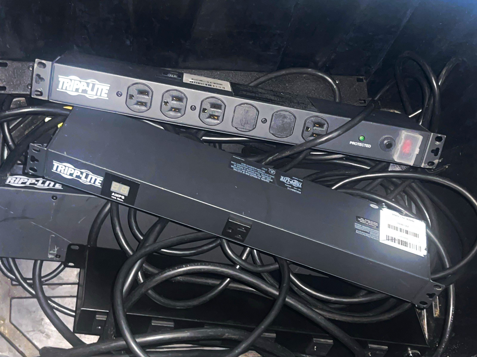 Tripp Lite ISOBAR 6-Outlet Rack Mount PDU Surge Protector, Black