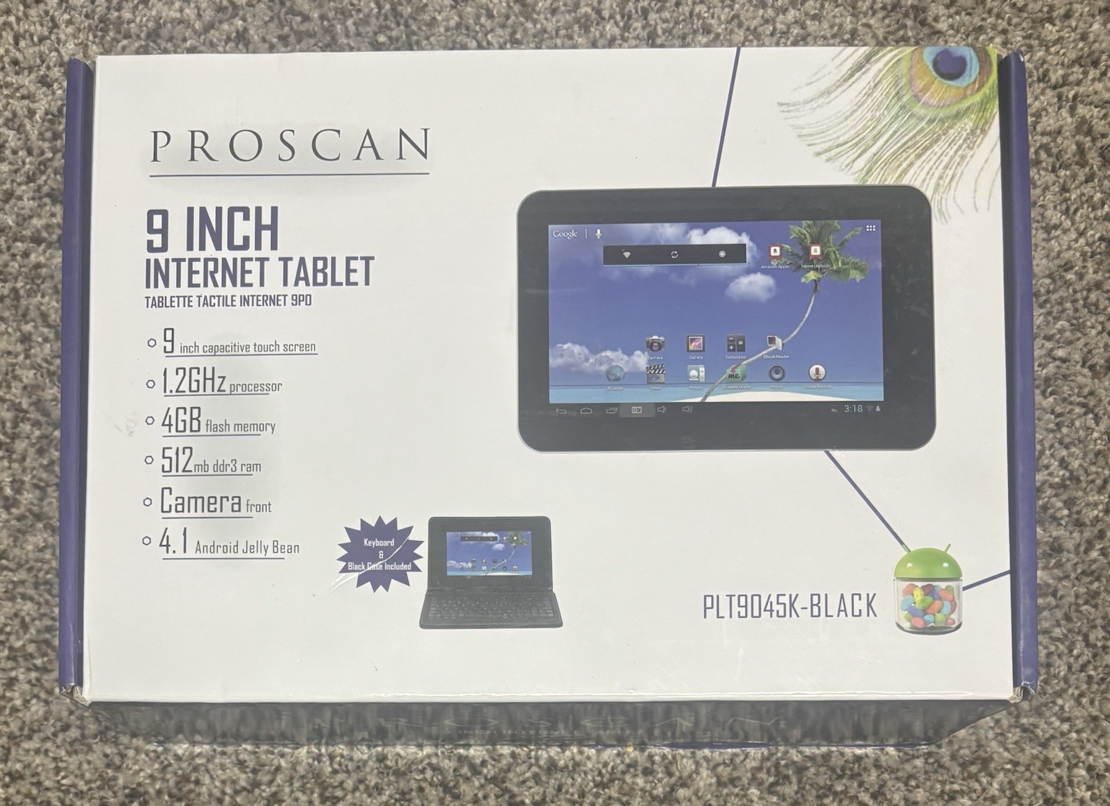 *Read NEW Proscan 9" Internet Tablet  Touchscreen w/Keyboard & Case Bundle