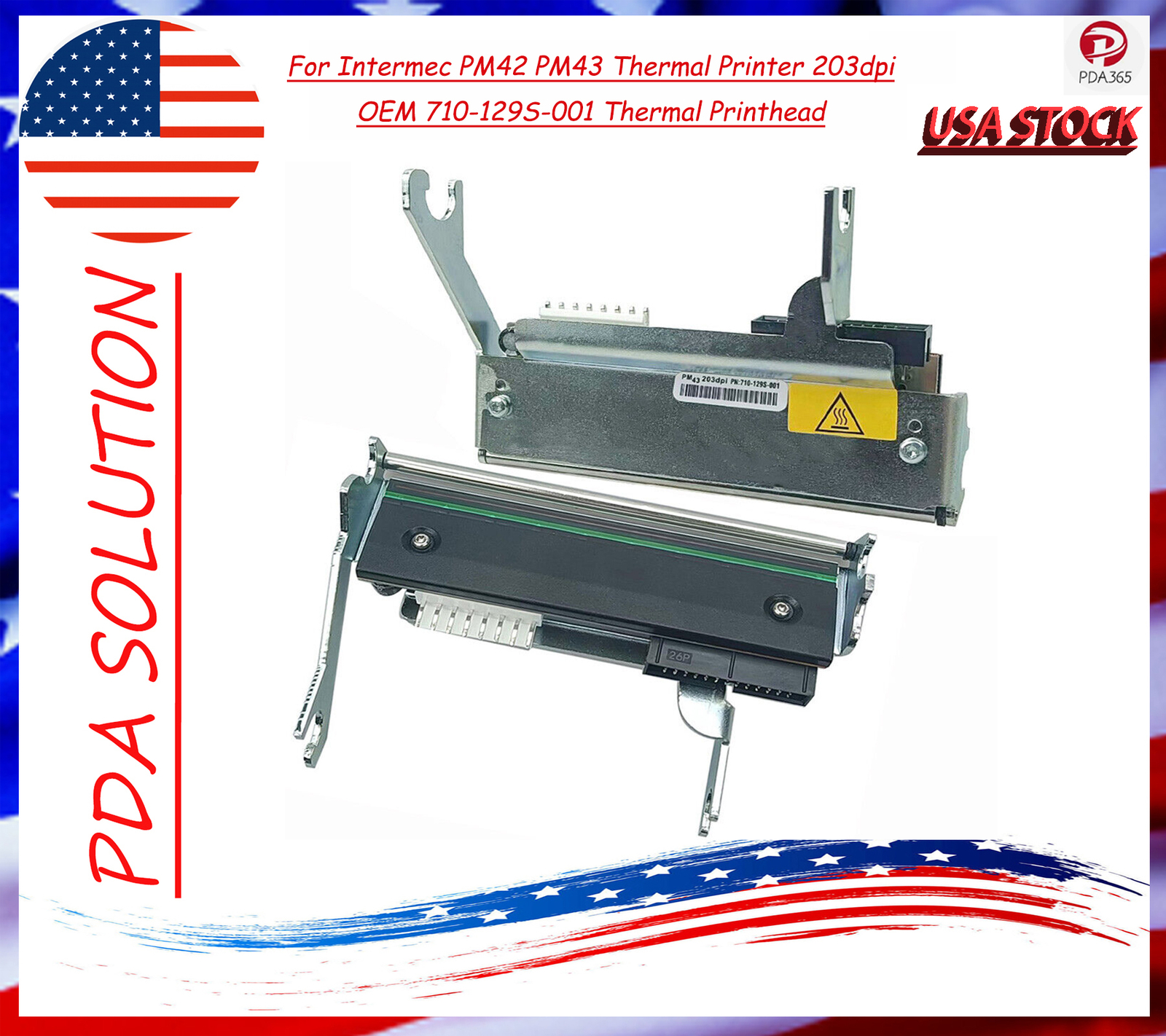 For Intermec PM42 PM43 Thermal Printer 203dpi 710-129S-001 Thermal Printhead