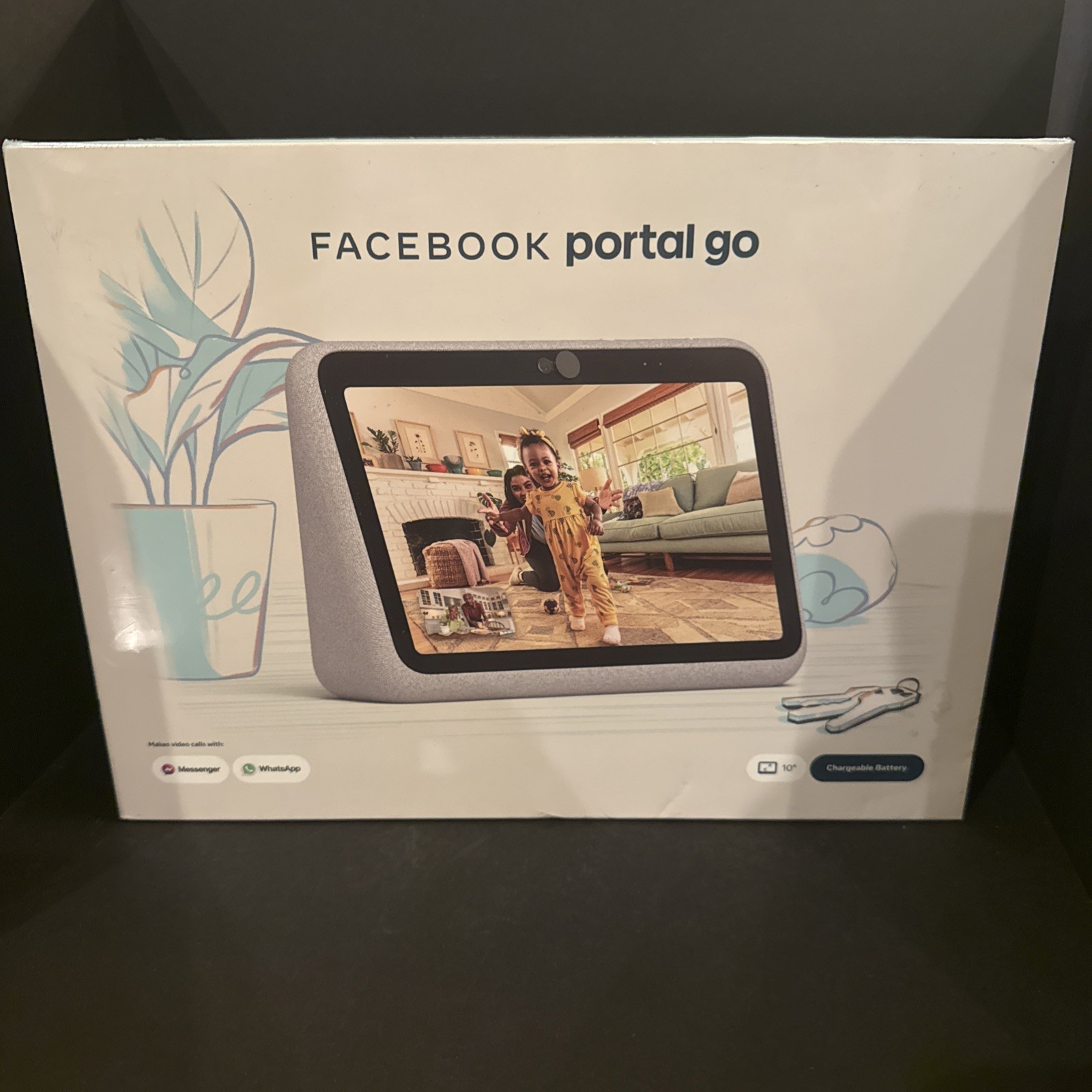 Facebook Portal Go 10" Portable Smart Video Calling Device Grey Brand New Sealed