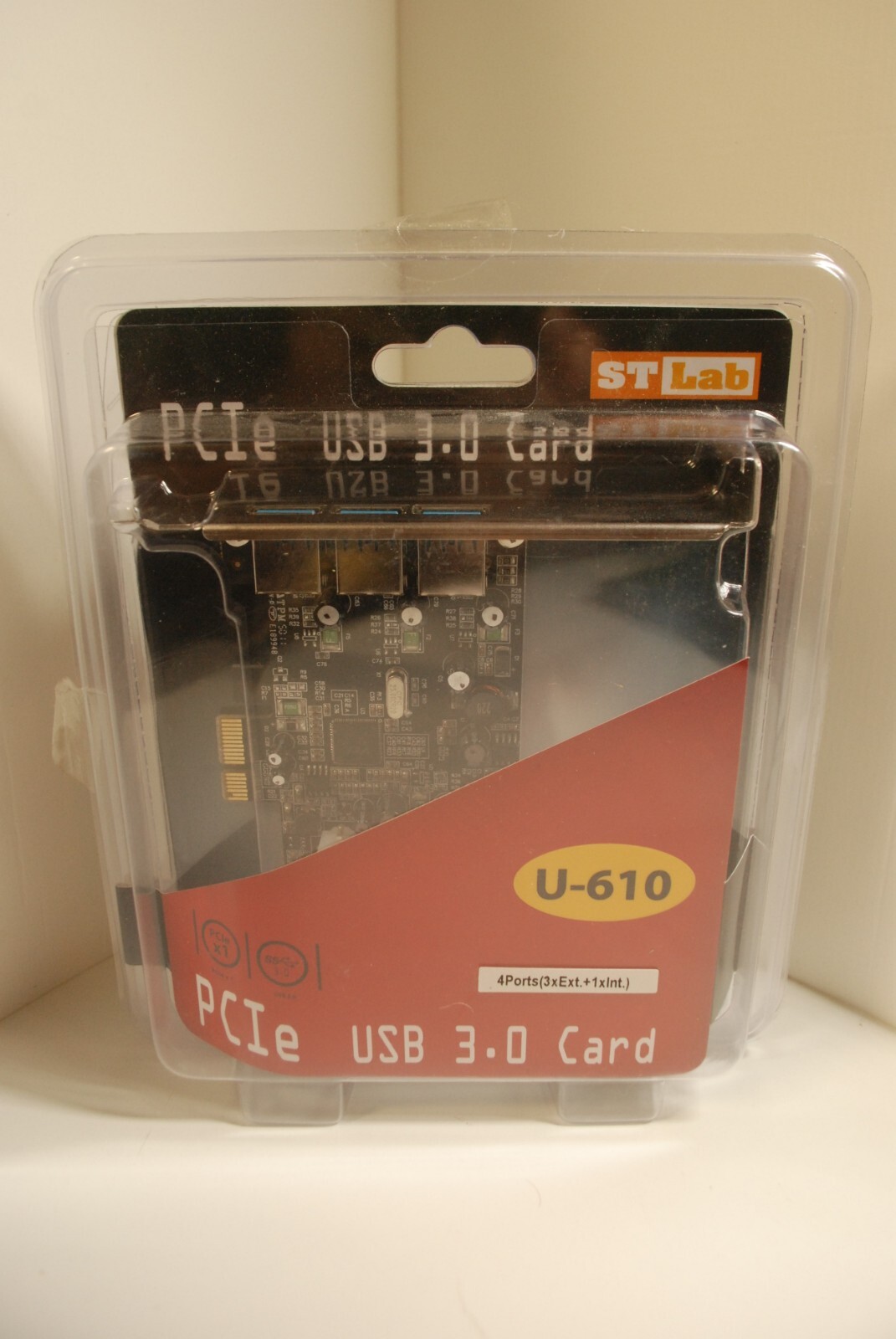 ST-Lab U-610 PCIe USB 3.0 Card, 3 EXT (USB3.0) + 1 INT (USB3.0)