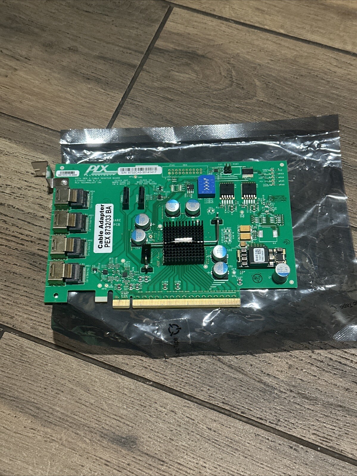 PEX8732/33 BA PLX - PCIe Gen 3 Cable Adapter Board