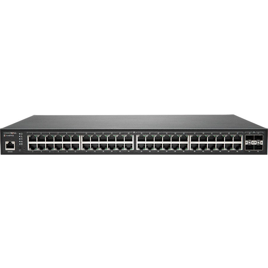 SonicWall SWS14-48FPOE 52-Port Managed Switch, Rack Mountable 02-SSC-2466