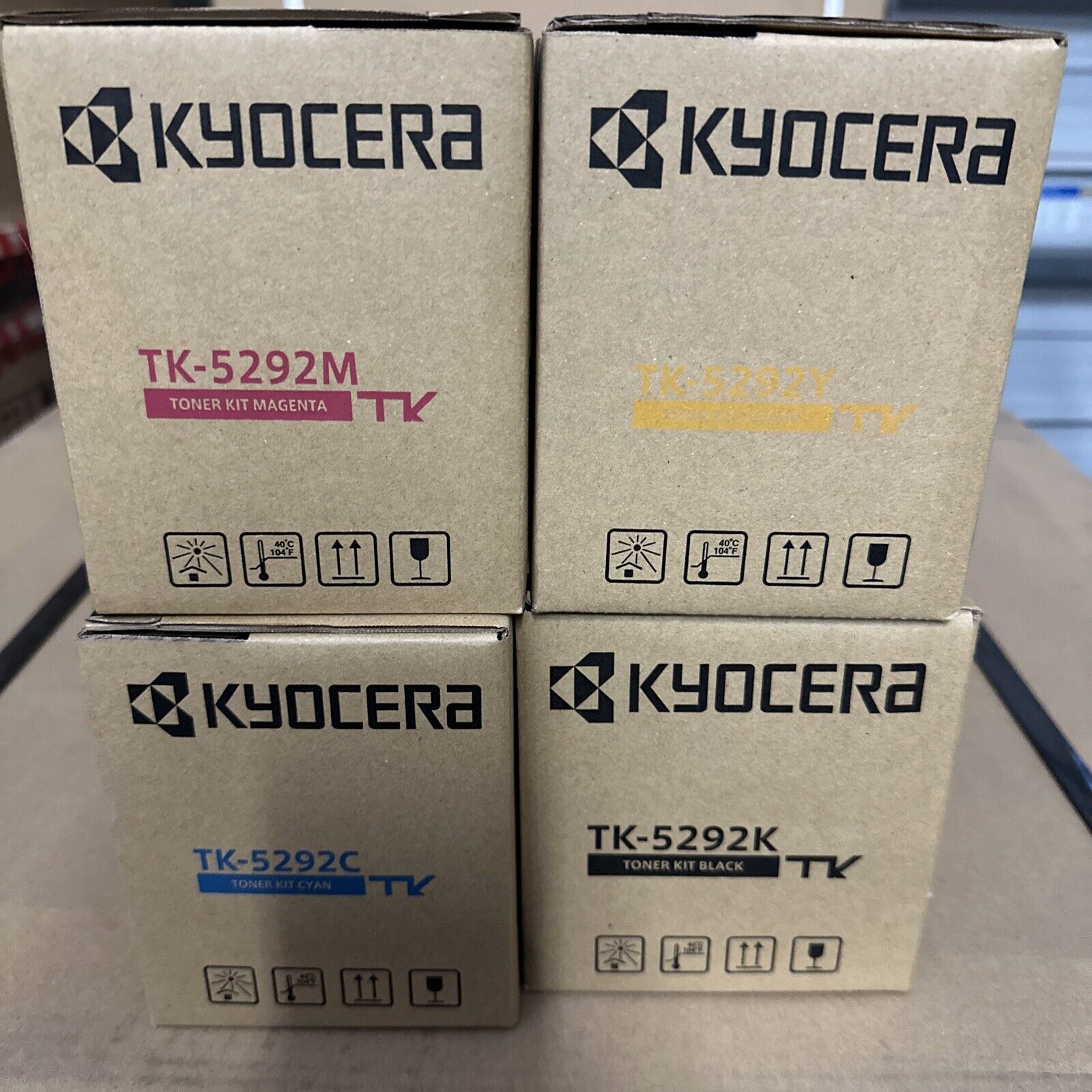 New Genuine Kyocera TK-5292 Four Color Toner Cartridge Set for ECOSYS P7240cdn