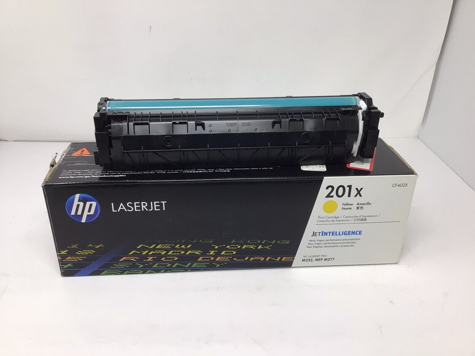 Genuine HP  Laser  Yellow Jet Intelligence Print Cartridge 201X Open Box New /
