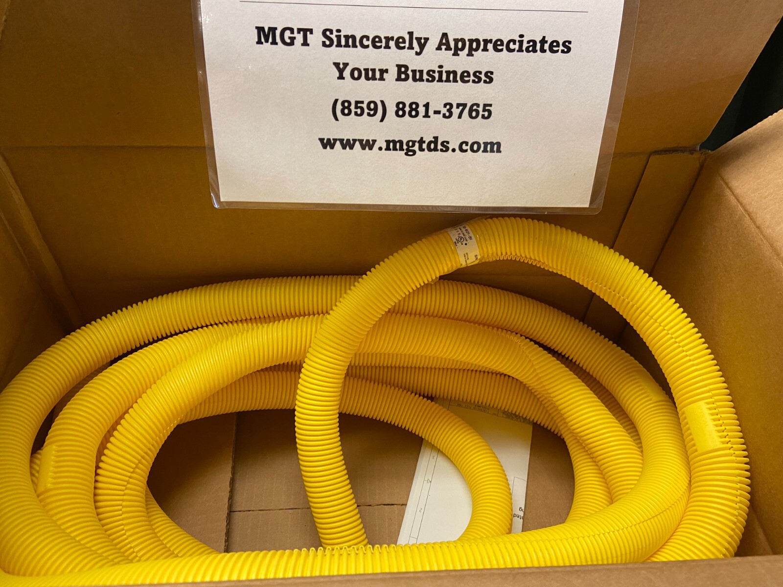 ADC/COMMSCOPE / FIBERGUIDE / FGS-MLDY-25F / 1" SLOTTED FLEX TUBING / 25FT LONG