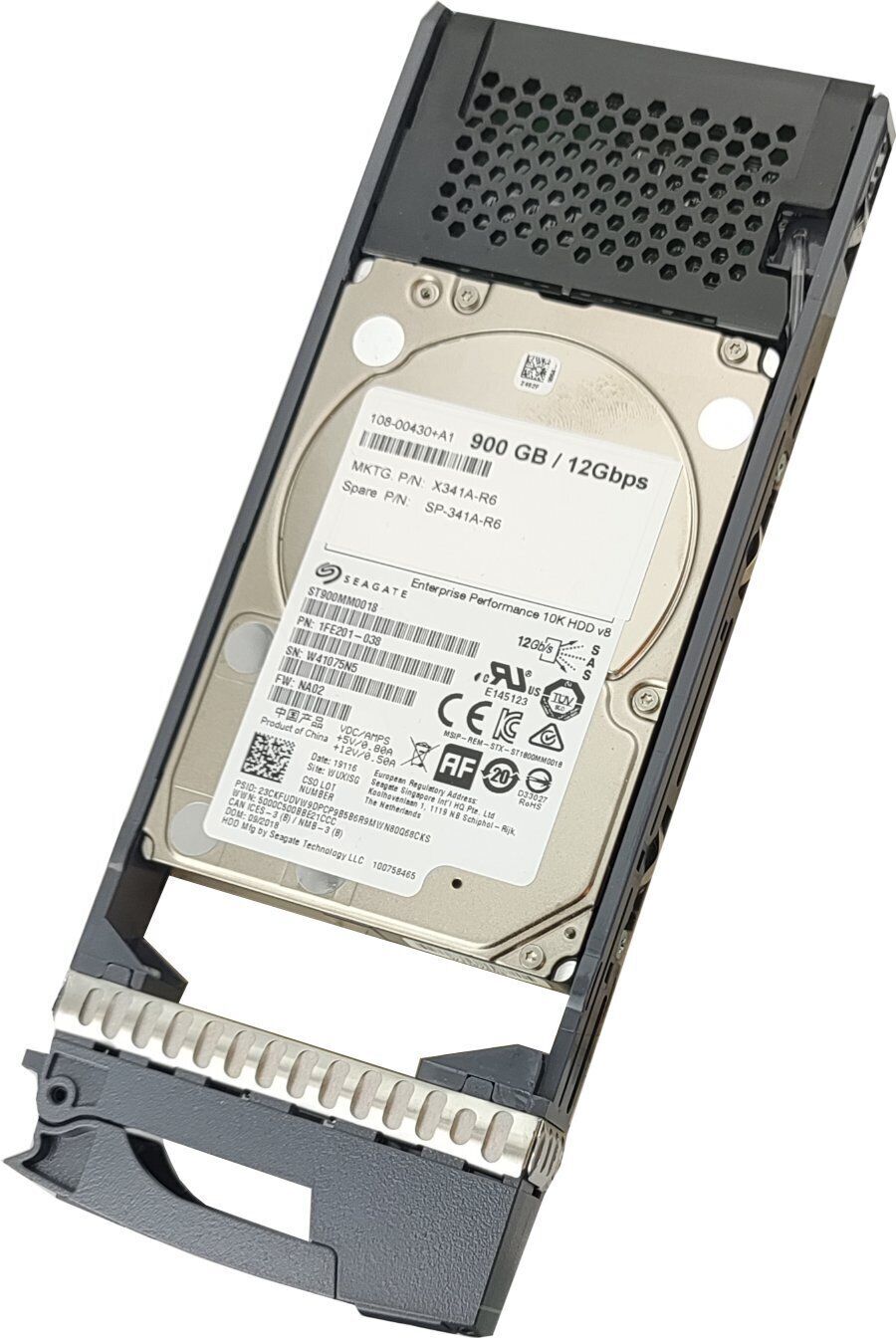X341A NetApp X341A-R6 900GB 10K SAS 12G 2.5" Hard Drive for DS224C DS2246