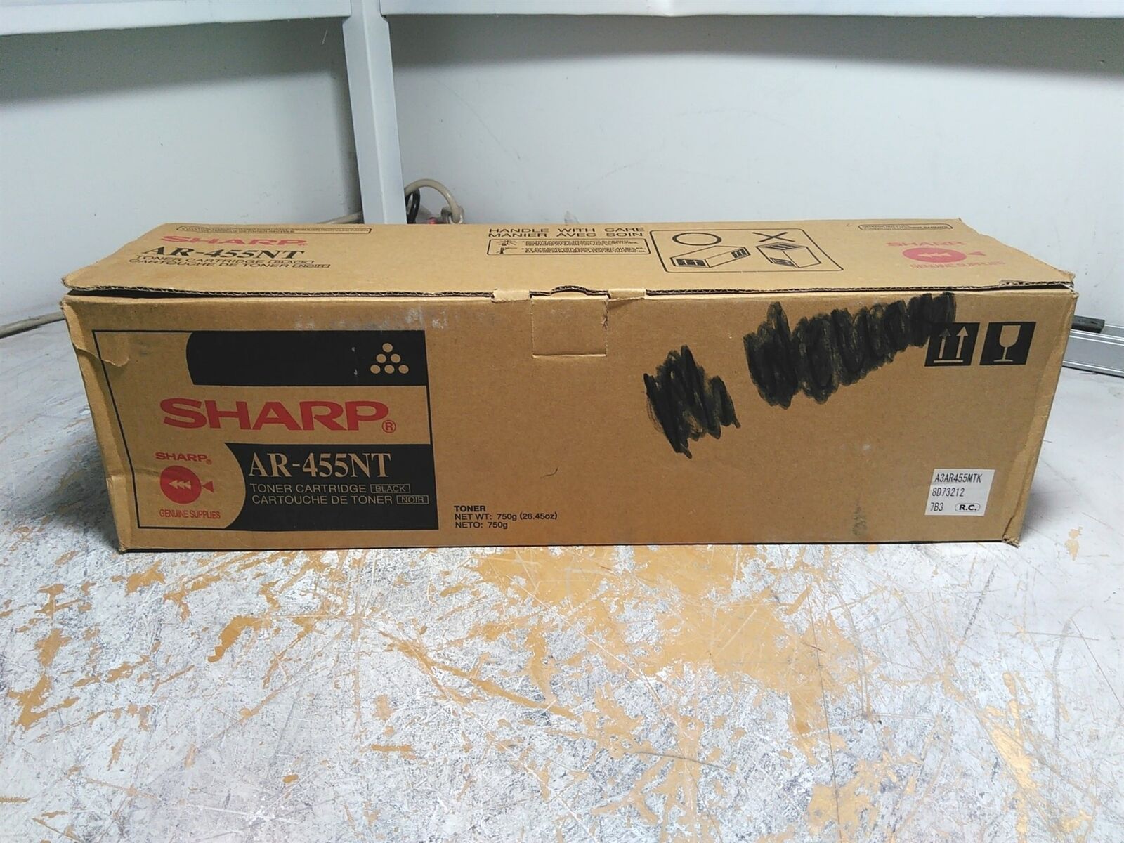 NEW Sharp AR-455NT Black Toner Cartridge Torn Box OPEN BOX
