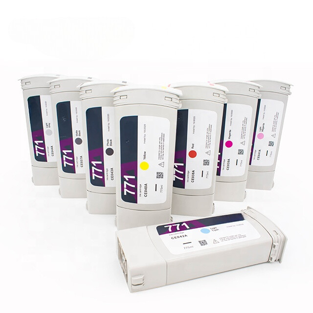 8color/set High quality 771 Ink Cartridge For HP Designjet Z6200 Printer