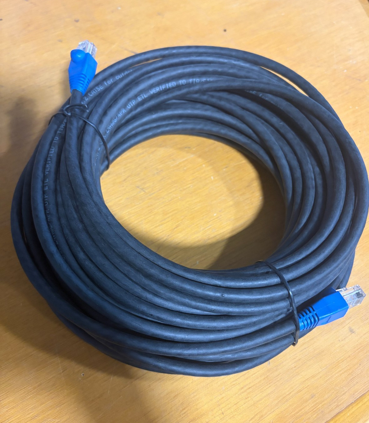 Cable Matters	CMCAT5E24AWG4PBLK	Cat5E Outdoor Cable 24AWG/4PR Black