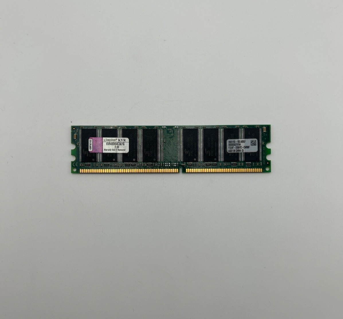 Kingston 1GB DDR-400 Desktop RAM PC3200 KVR400X64C3A/1G