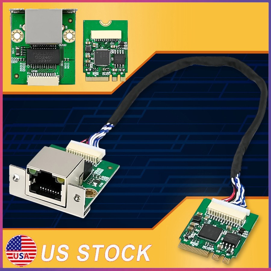 2.5GbE M.2 A+E Intel I226-V Ethernet NIC Card Multi-Gig 2.5G/1G/100M NGFF 2230