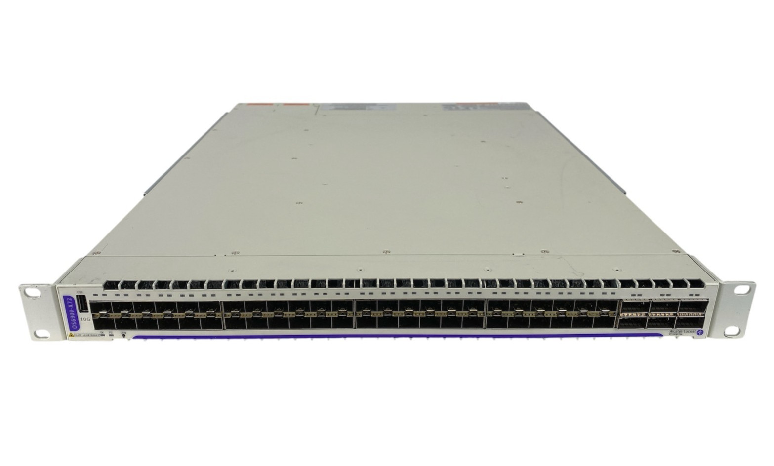 Alcatel Lucent OS6900-X72 Switch 48x 10Gig SFP+ 6x QSFP+ 40Gig L3 2x PSU