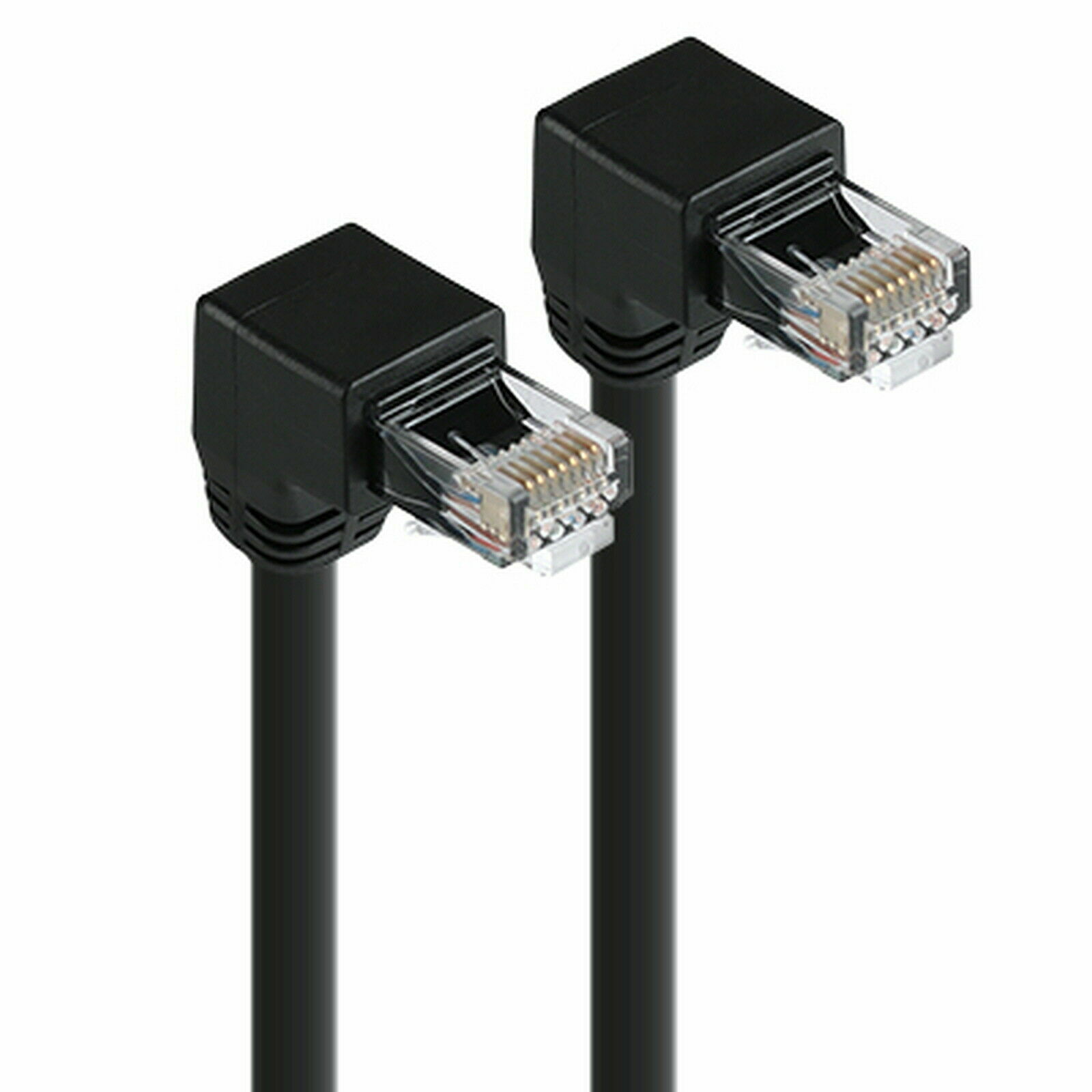 Right Angle Down 90 Degree Cat5E Utp Lan Cable 10/100Ethernet 1,2,3,5,10,15,20M