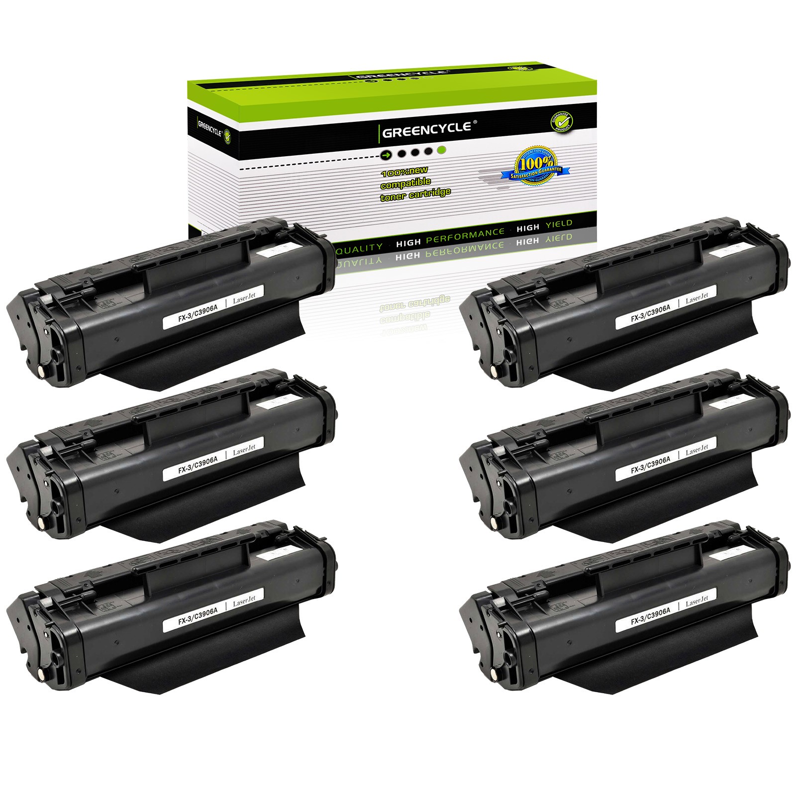 6× C3906A Toner Cartridge Compatible for HP 06A LaserJet 3100 3150 se xi Printer