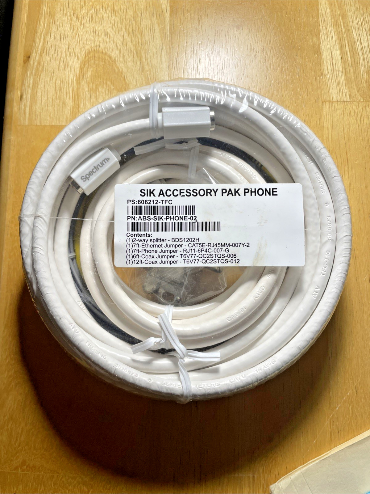 SIK Accessory Pak Phone ABS-SIK-PHONE-02 ~ 606212-TFC Splitter and 4 Jumpers
