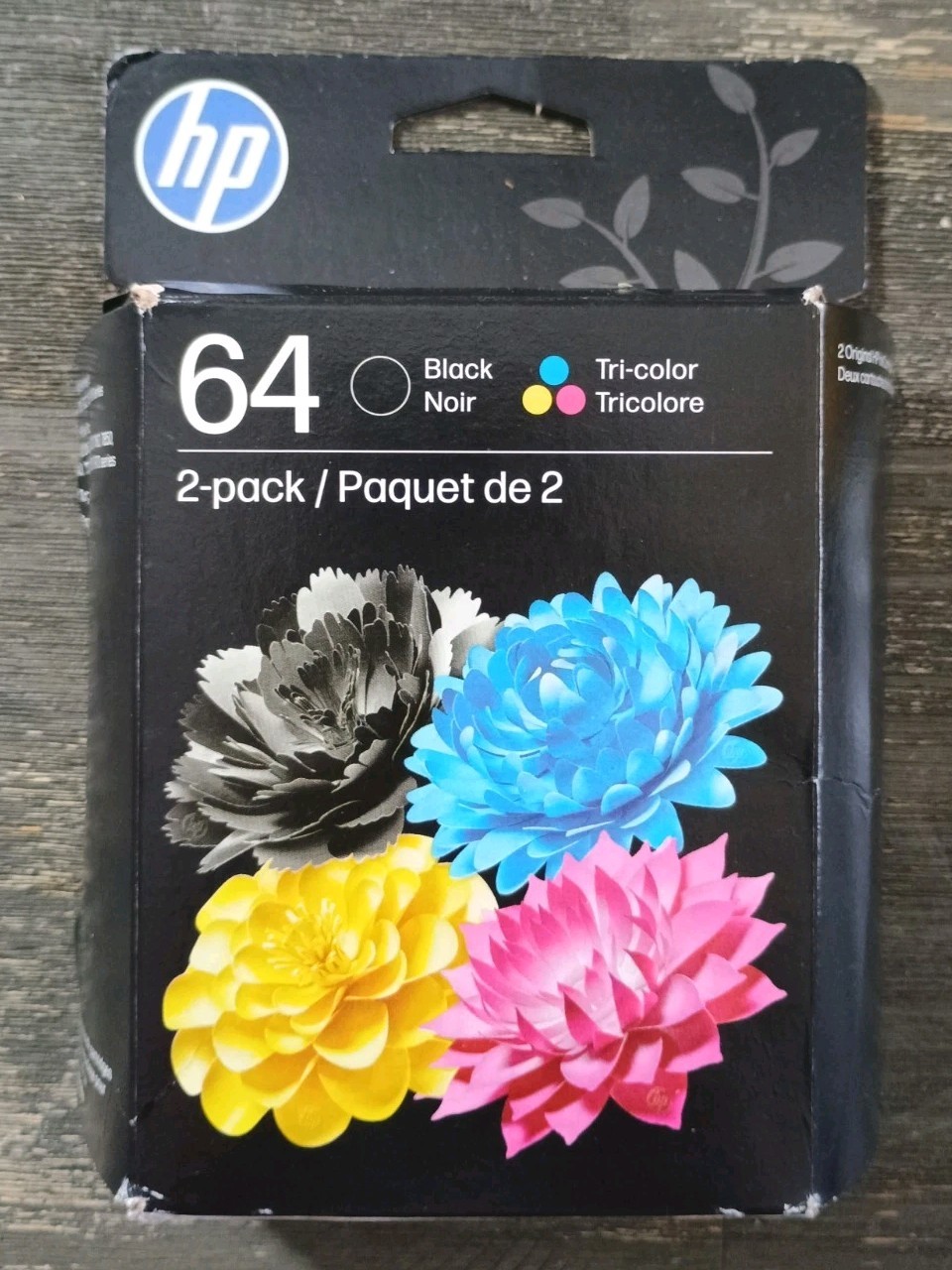 HP 64 Black & Tricolor Combo Ink Cartridges Exp Feb 2028
