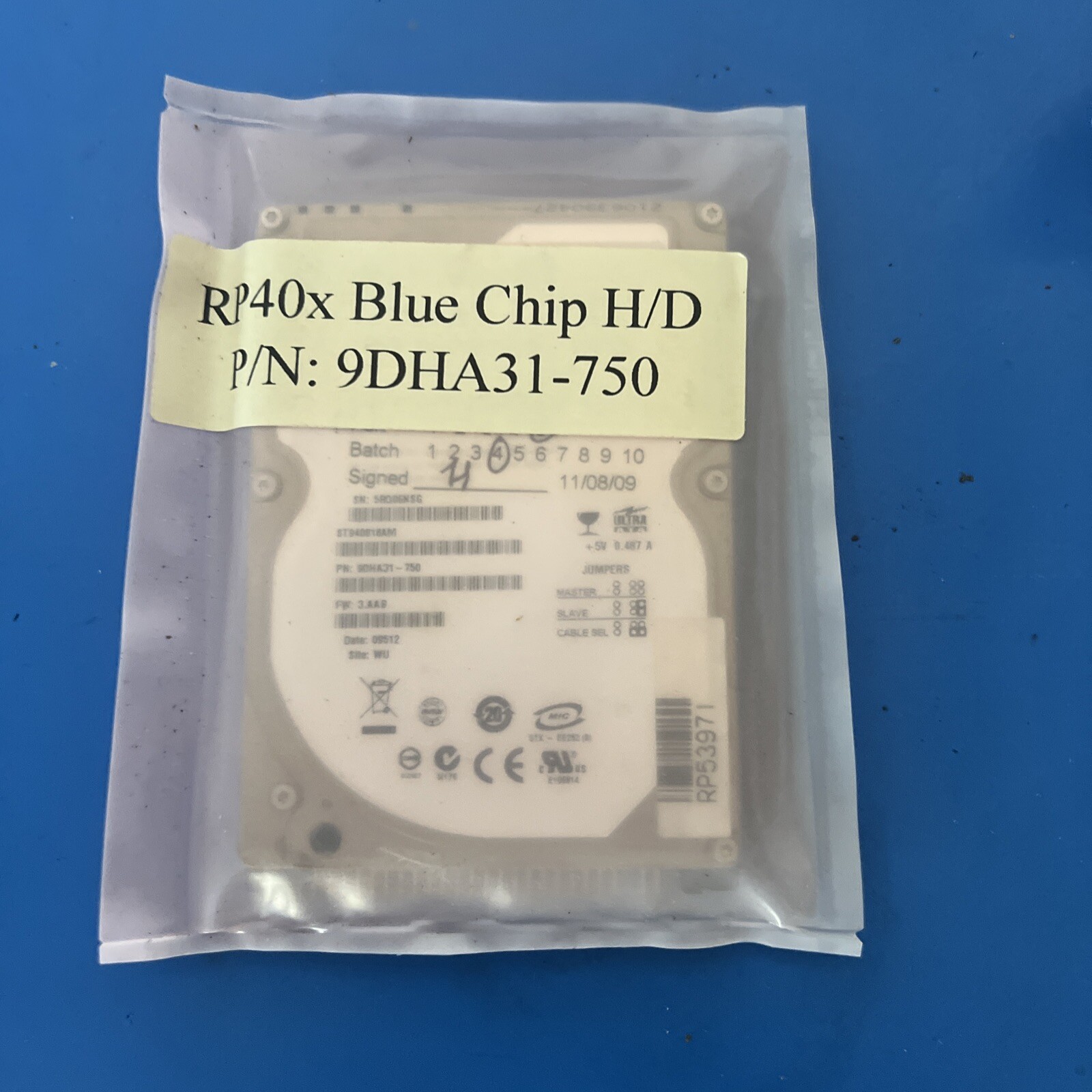 Seagate EE25.2  40GB 5400RPM PATA IDE 8MB 2.5" Laptop HDD 9DHA31-750