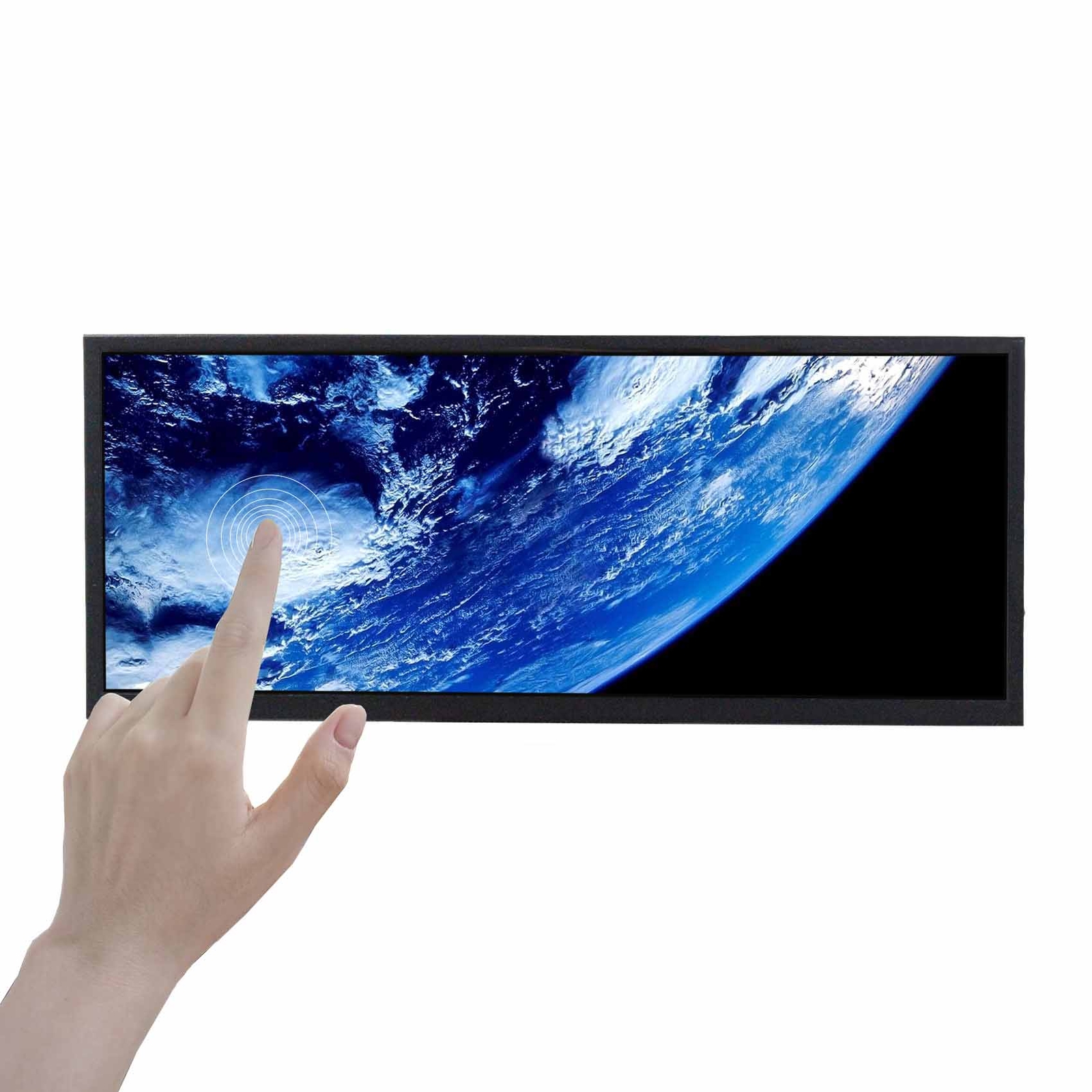 12.3inch 1920x720 FHD 400nit IPS USB C HD Wide Strip Bar LCD Touch Monitor