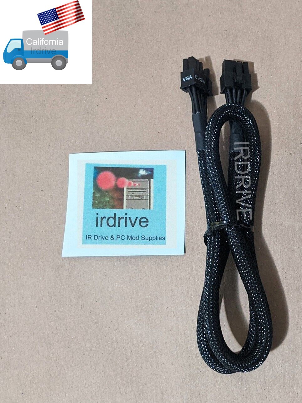Genuine EVGA 8-Pin to Single 6+2-Pin PCI-E Power Cable P/N: W001-00-000147