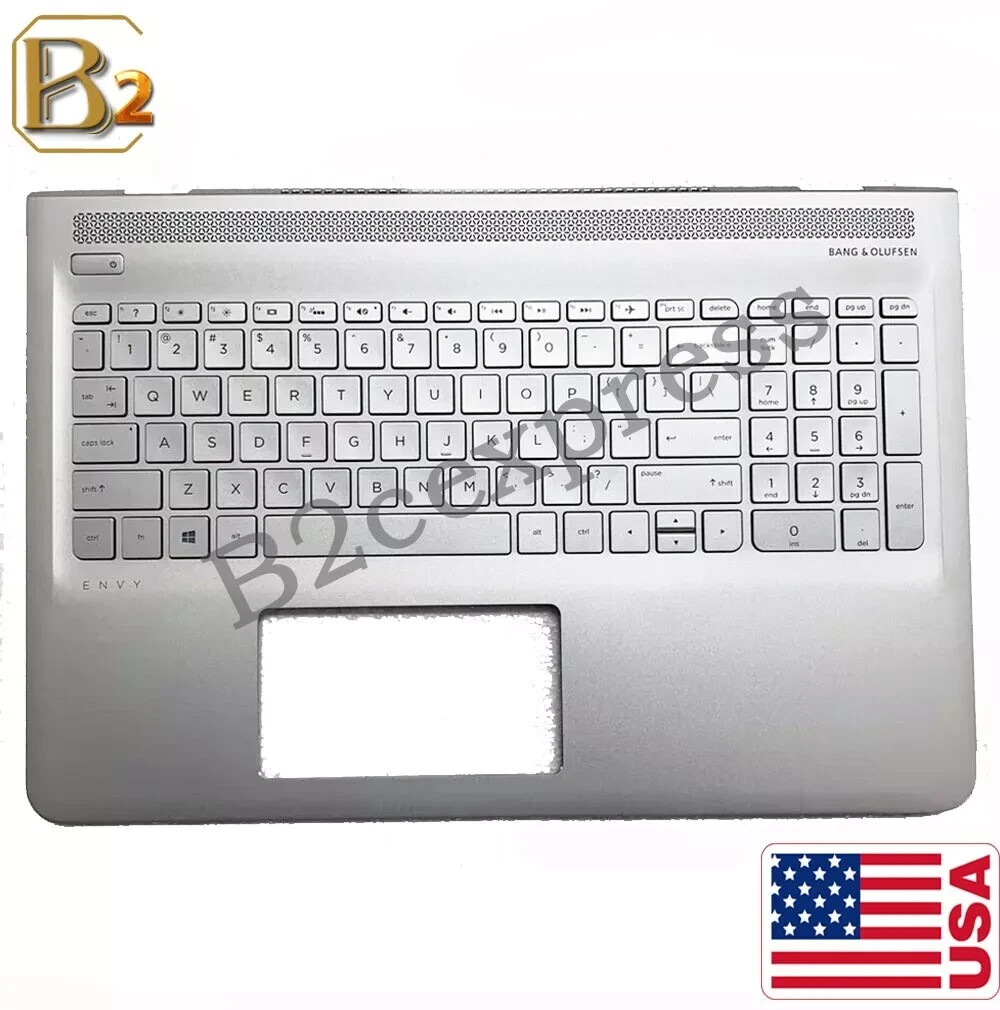 NEW Palmrest with Keyboard Silver for HP ENVY 15-AS 15AS 857799-001 6070B1018801