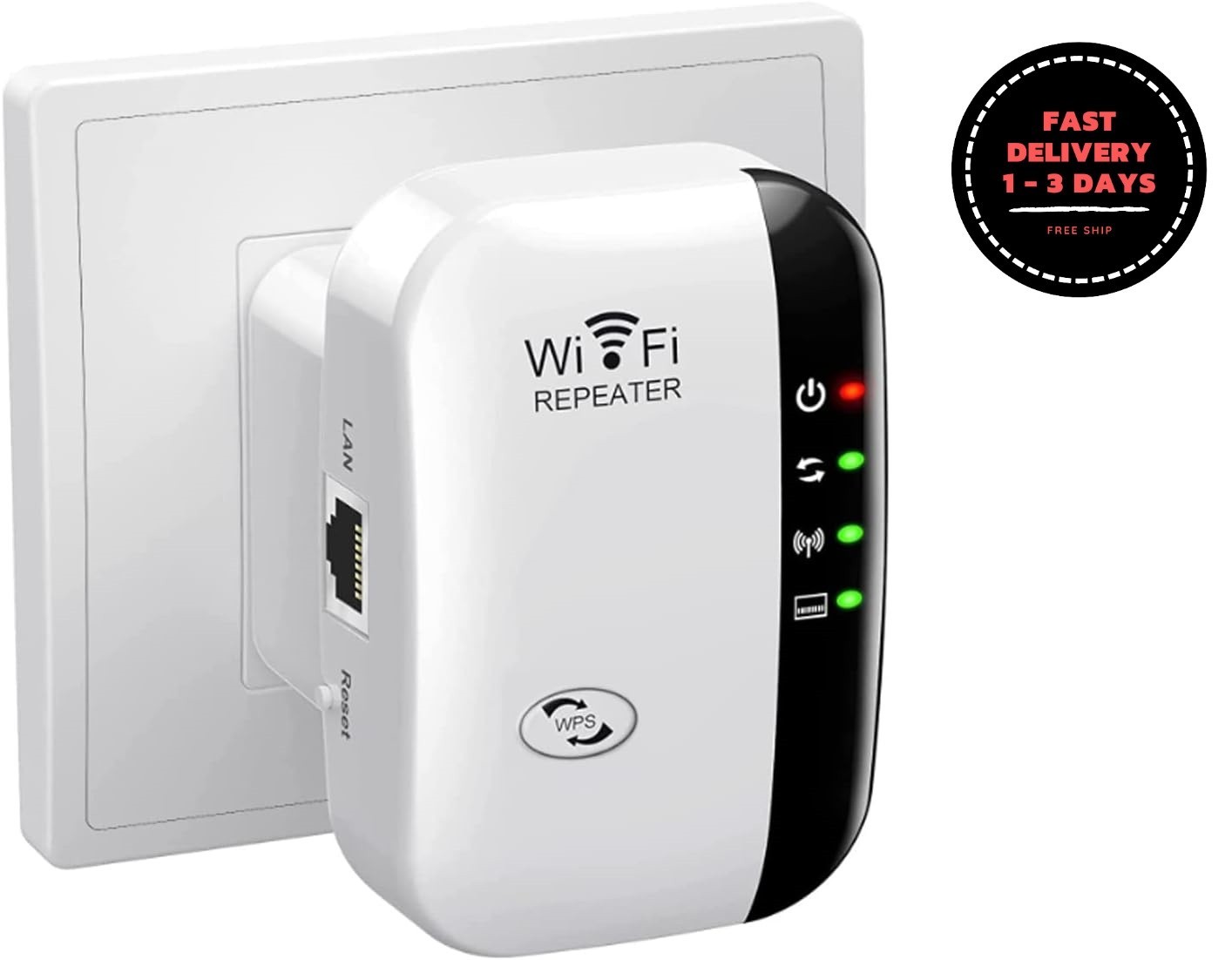Extensor de WiFi, extensor de alcance WiFi, repetidor de internet inalámbrico
