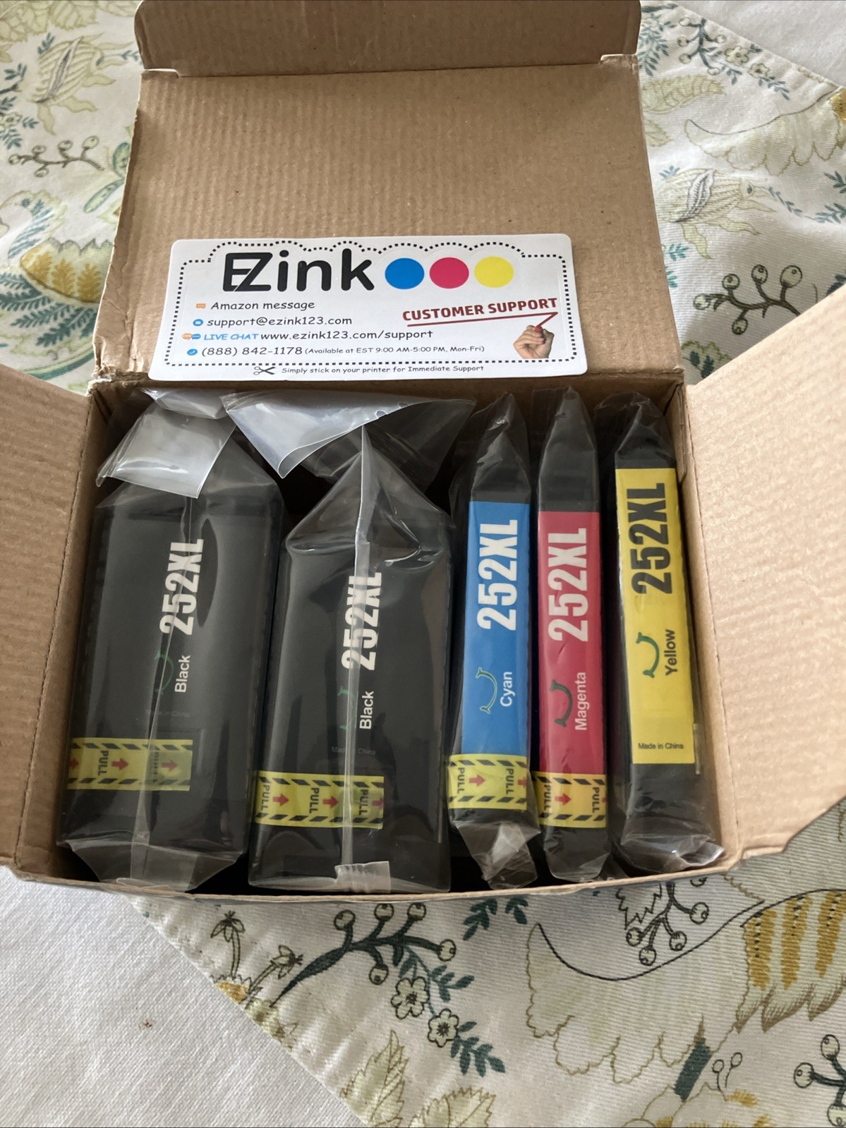 EZ Ink Pro Ink Cartridges 252XL Open Box Sealed Packages Expiry 28/08/2025