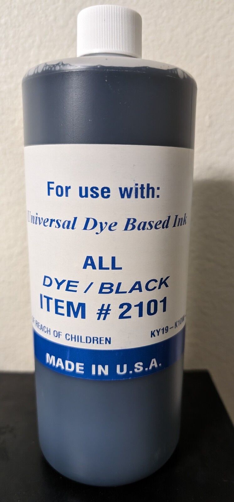PREMIUM Black Bulk Refill Ink 1000 ml Bottle Dye Color for HP Printer Cartridge