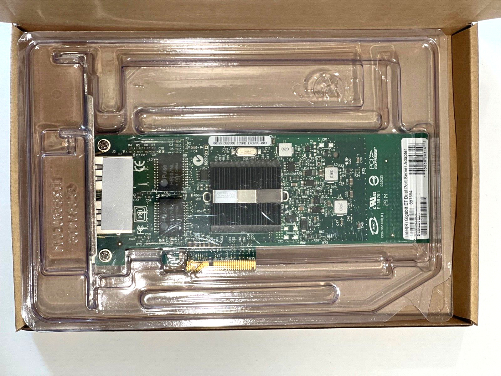 Intel E1G42ETBLK Gigabit ET Dual Port PCI-Express Server Adapter