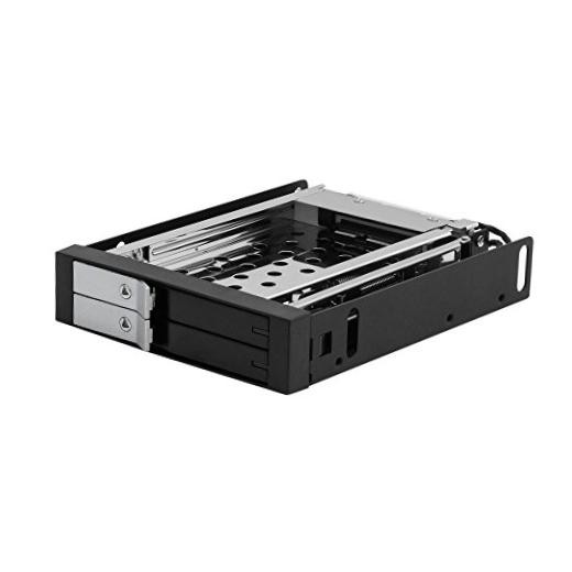 Tray-Less Hot Swap Mobile for 2.5" Rack Cage HDD/SSD Dual Bay